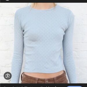 Brandy Melville heart knit top